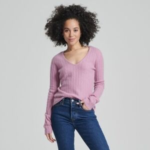 NAADAM Cashmere Sweater Top in Purple Orchid